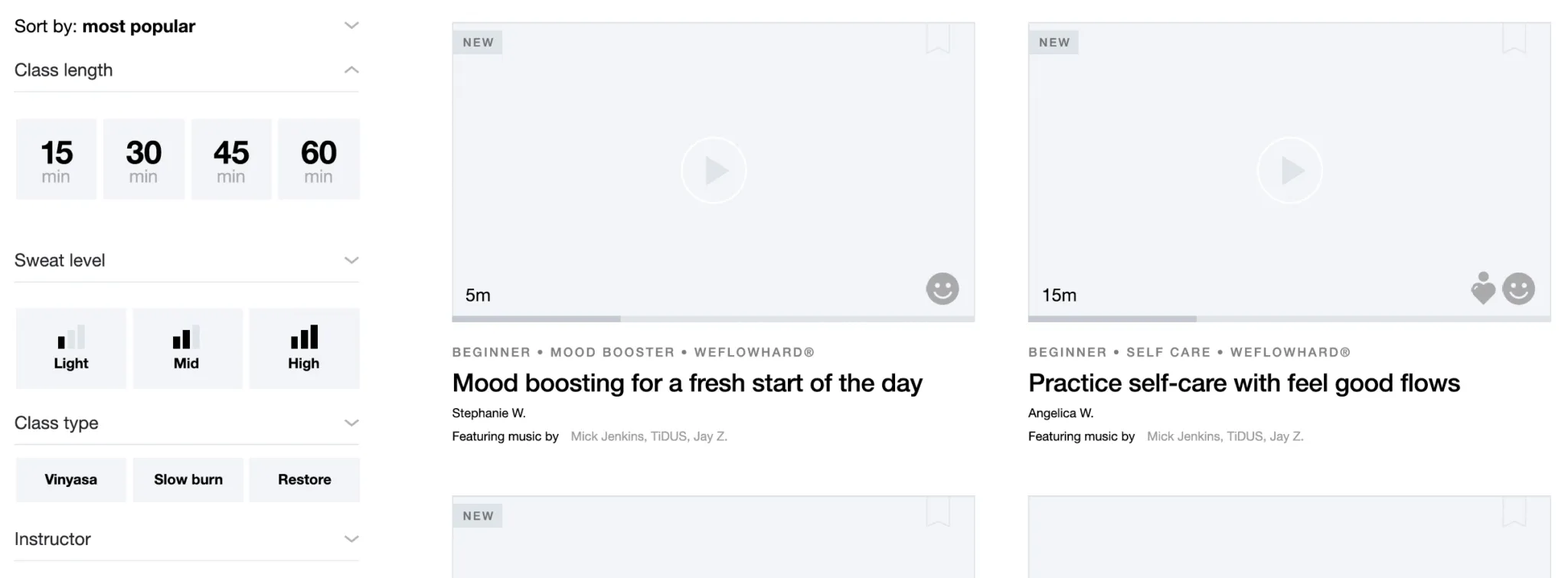 Browse wireframe design