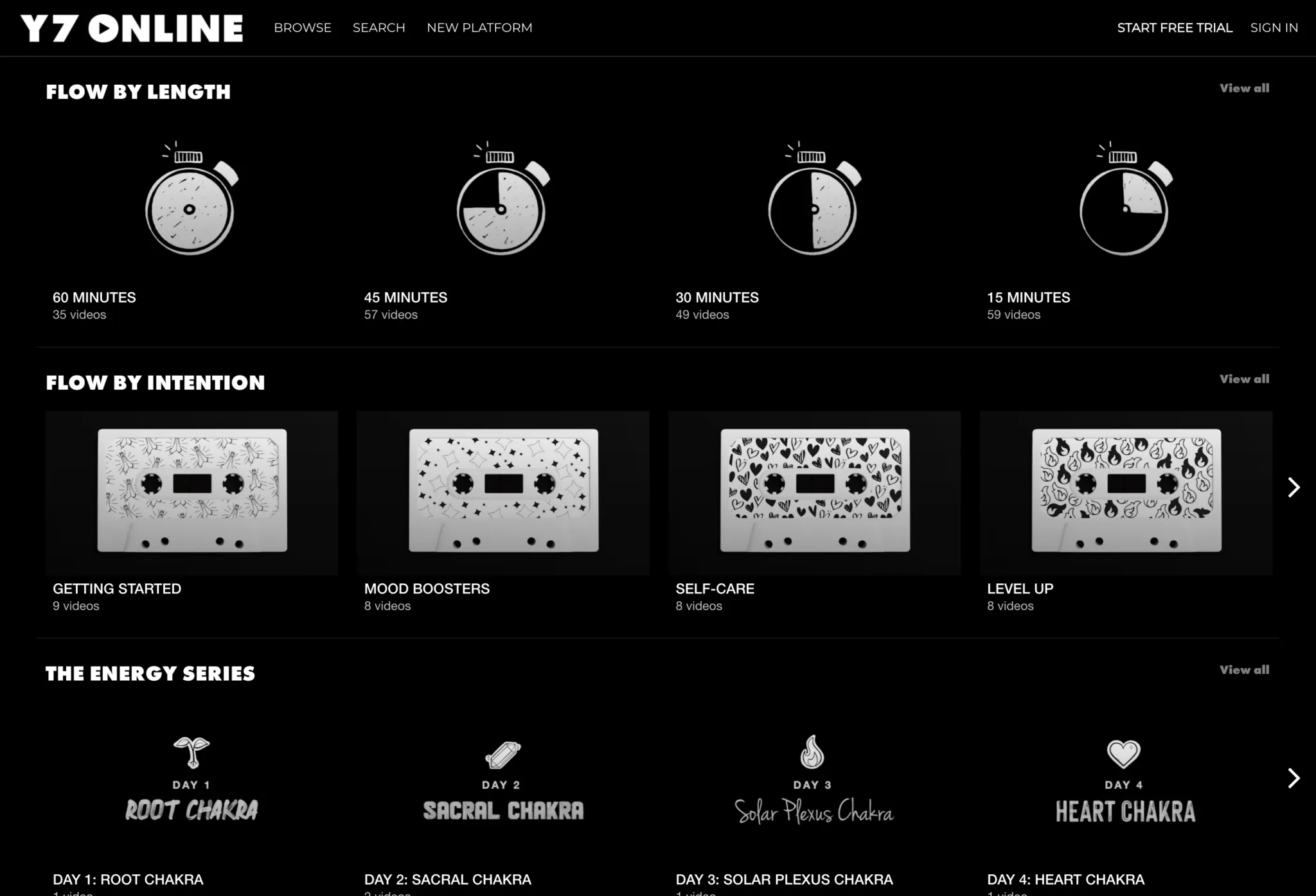 Legacy browse interface