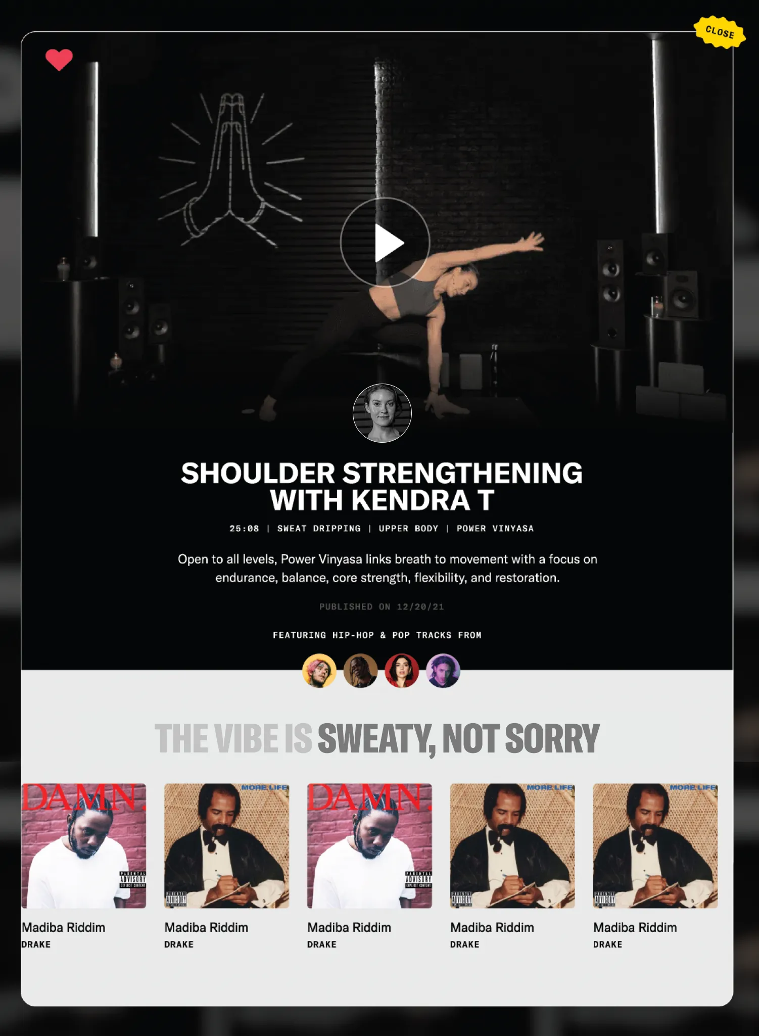 Competitor browse interface