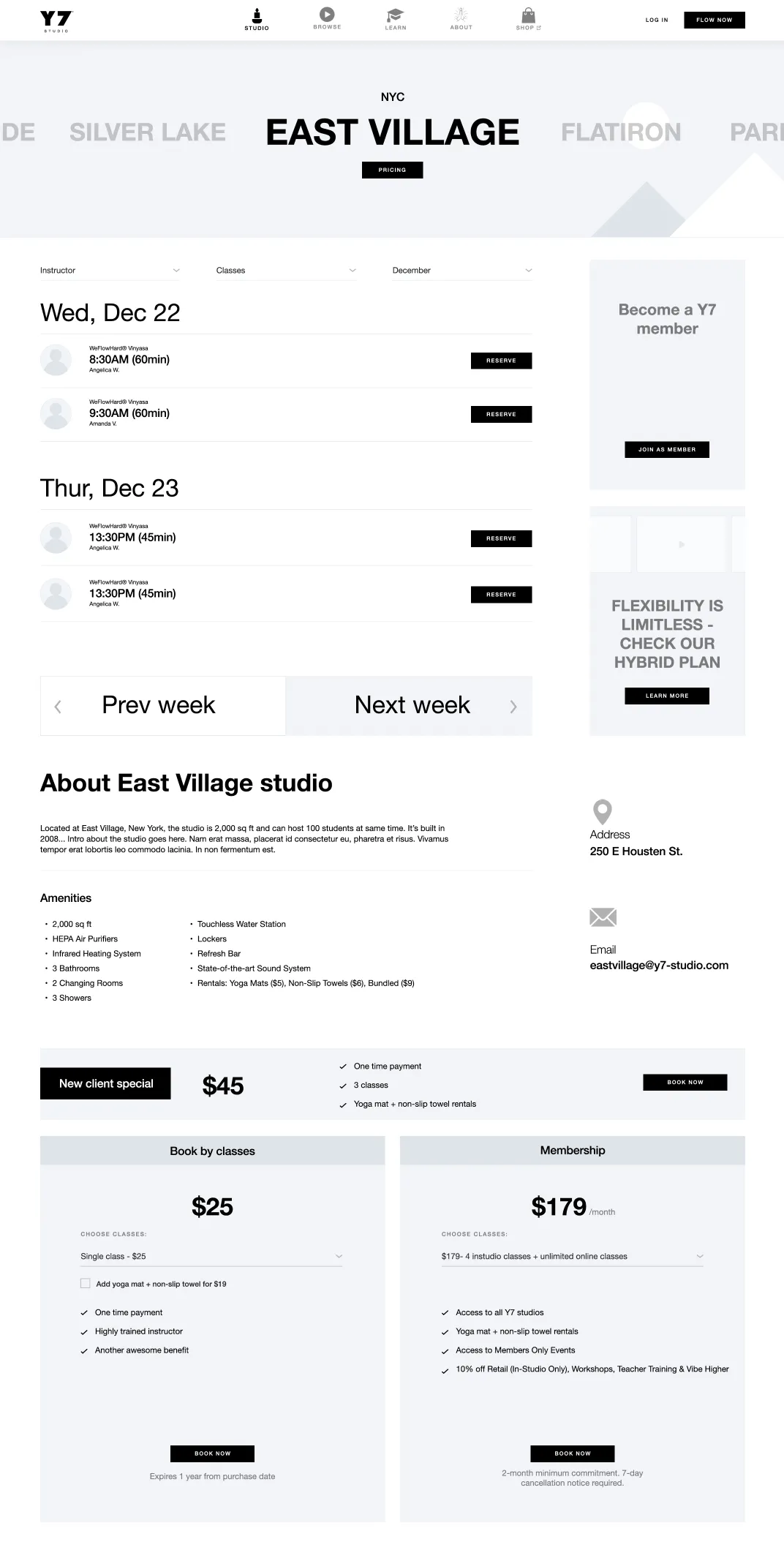 Legacy browse interface